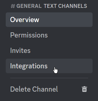 Click "Integrations"