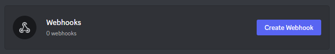 Click "Create Webhook"